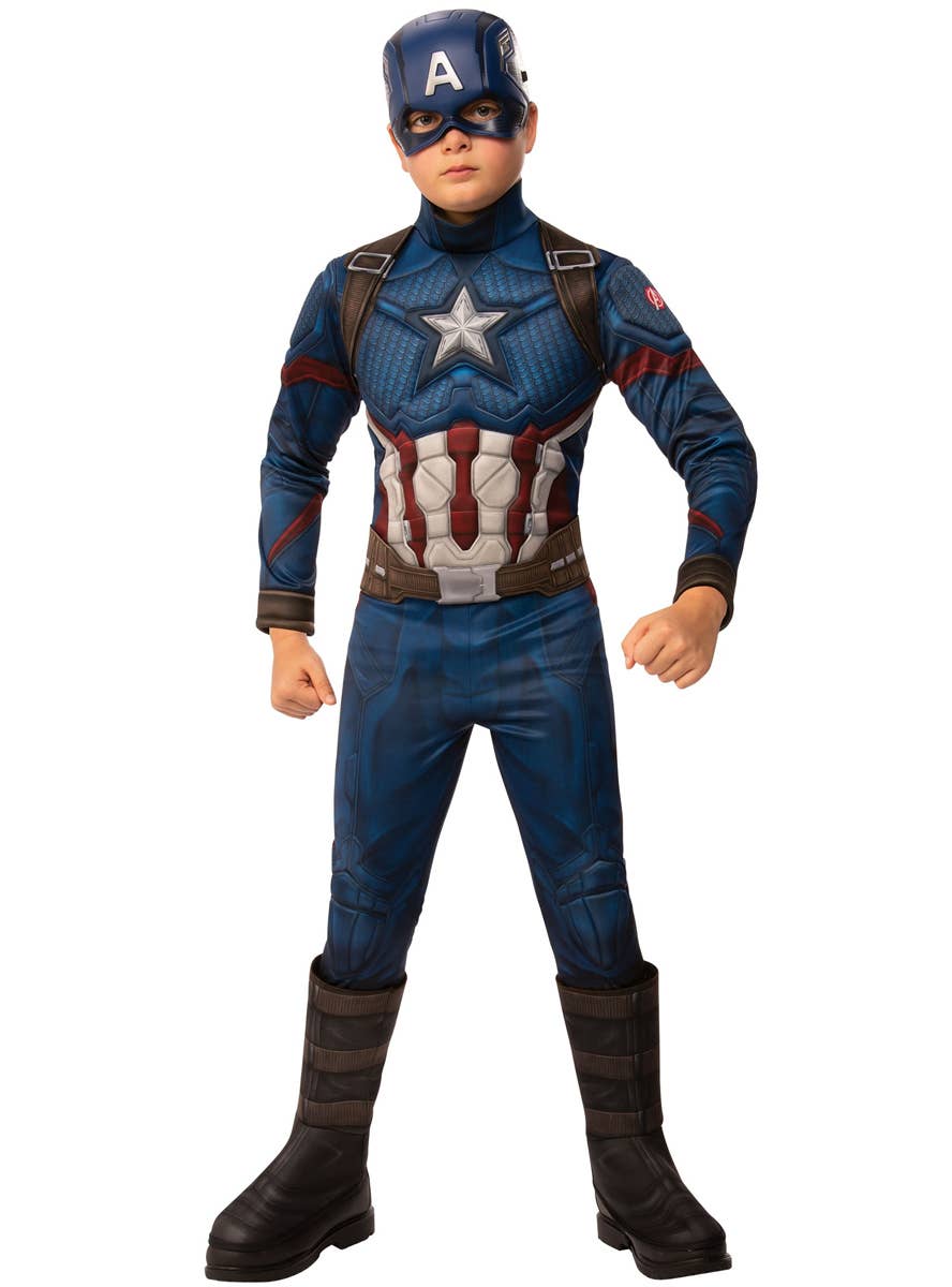 Deluxe Avengers Endgame Captain America Boy's Superhero Costume