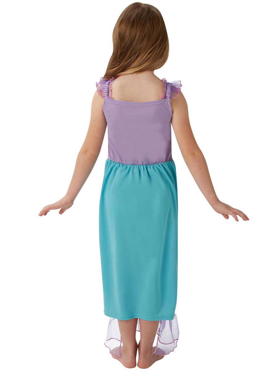 Girl's Ariel Fancy Dress Costume Back Image