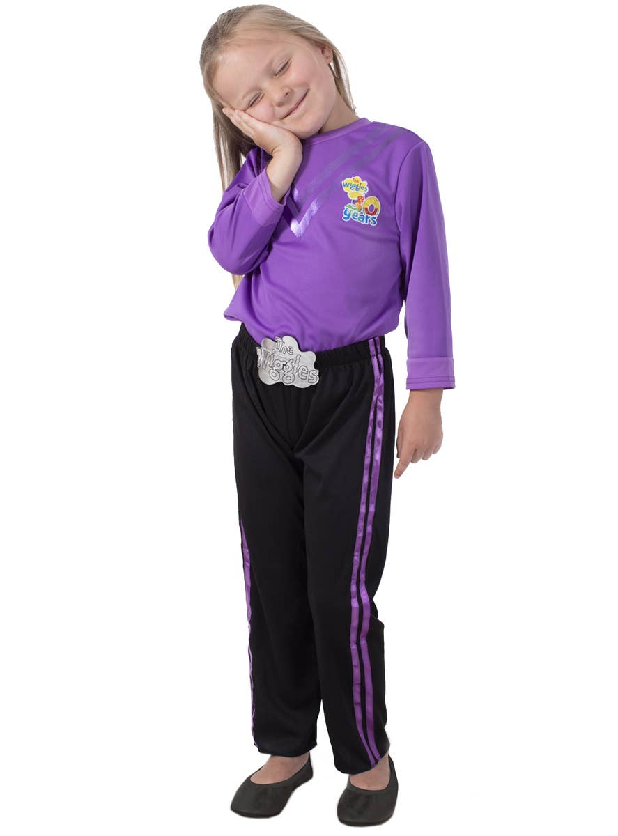 Kids Purple Wiggle Dress Up Costume - Alternate Image