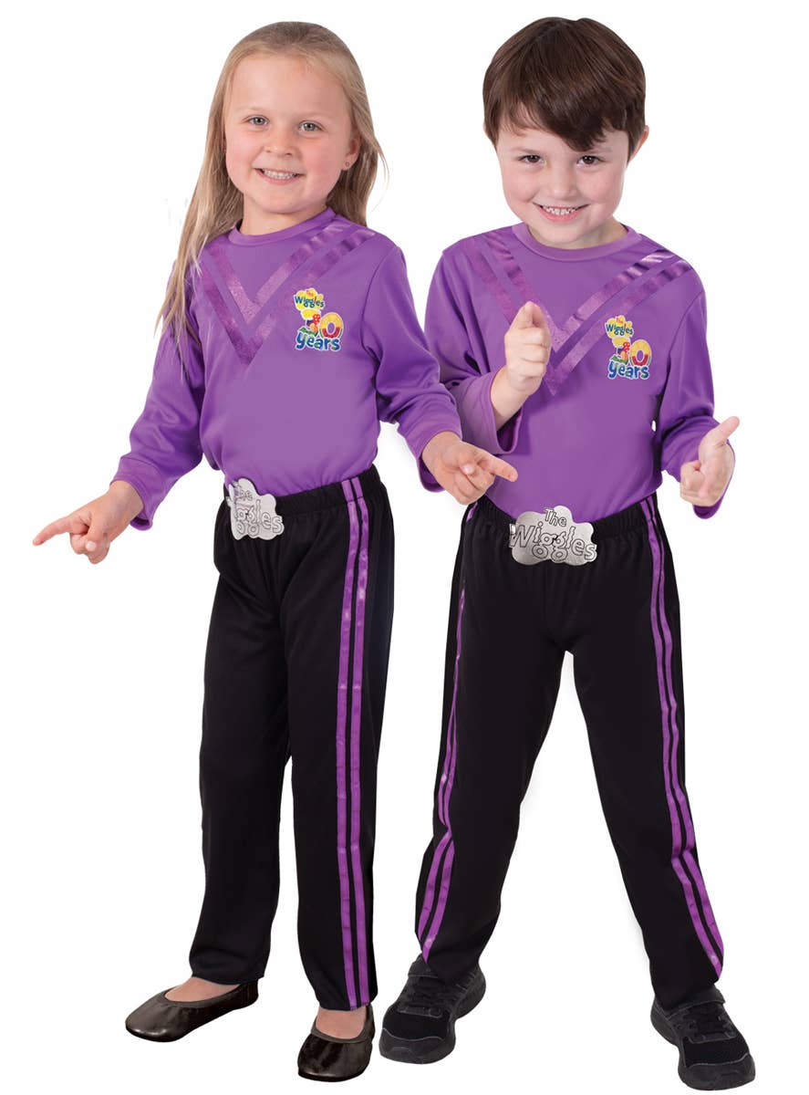 Kids Purple Wiggle Dress Up Costume - Main Image
