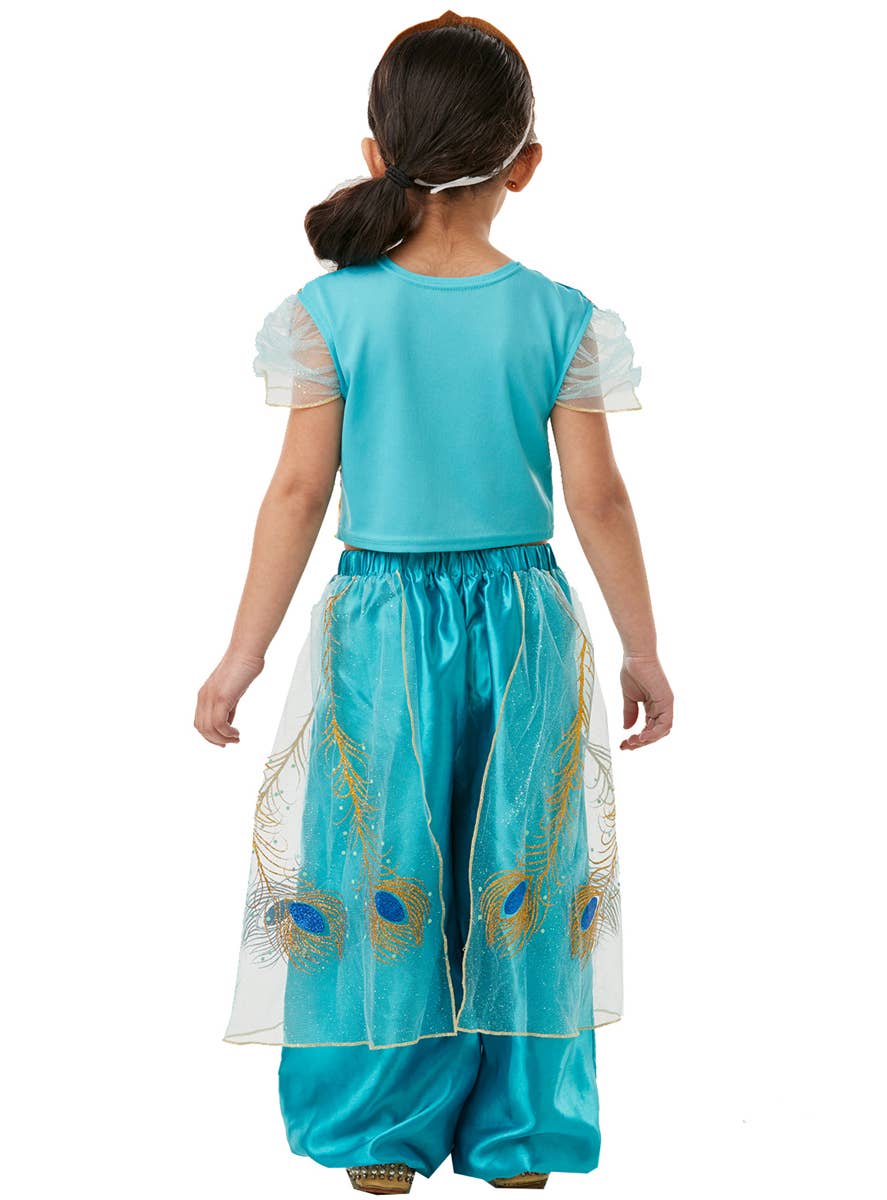 Princess Jasmine Girls Movie Costume - Back Image