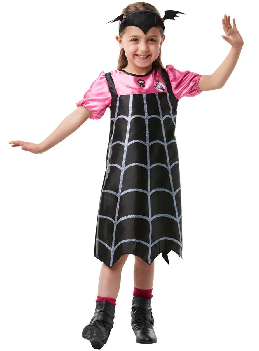 Girls Disney Junior Vampirina Hauntley Fancy Dress Costume Front Image