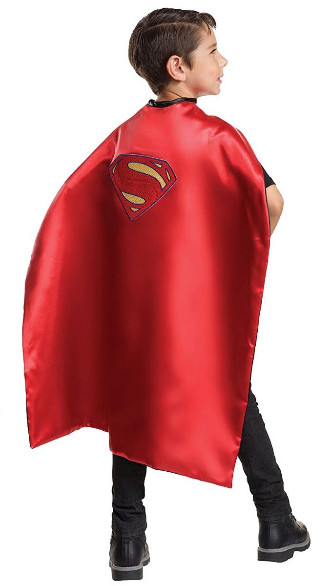 Reversible Boys Batman and Superman Superhero Costume Cape Superman View