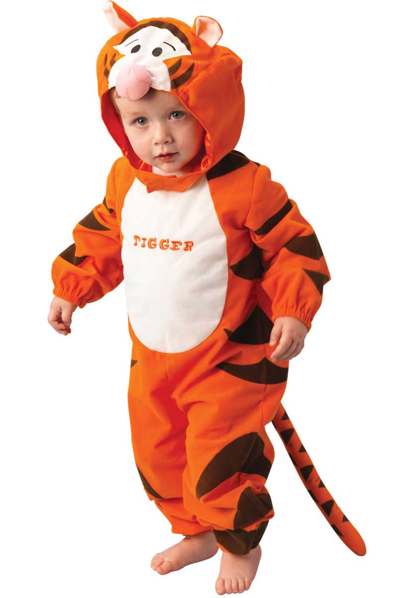 Infant and Toddler Orange Tigger Winnie The Pooh Costume Jumpsuit