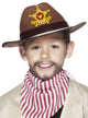 Kid's Brown Foam Sheriff Cowboy Costume Hat