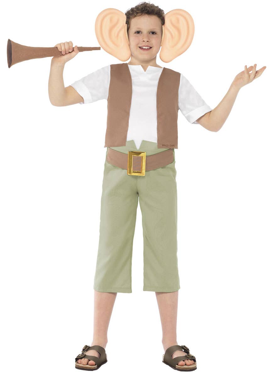 Teen Boys BFG Roald Dahl Book Week Costume - Front View