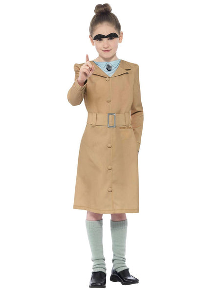 Image of front of Miss Trunchbull Teen Girls Roald Dahl Book Week Costume - Front Image