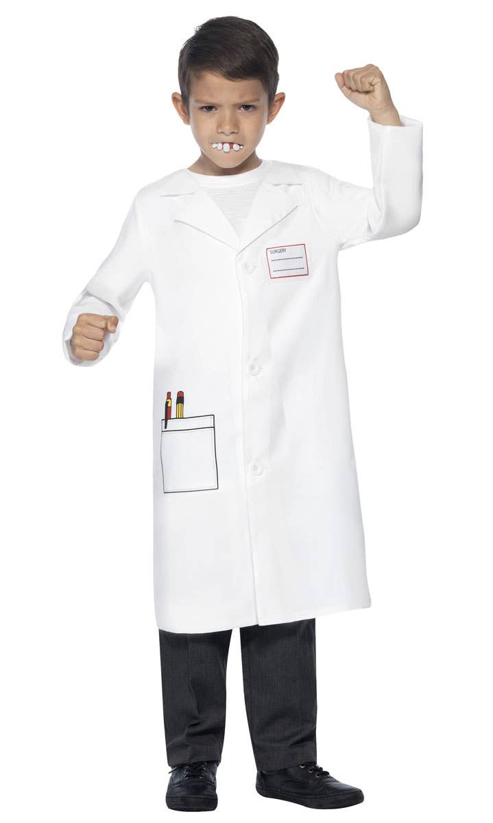 Boys Dentist Fancy Dress Costume Front View