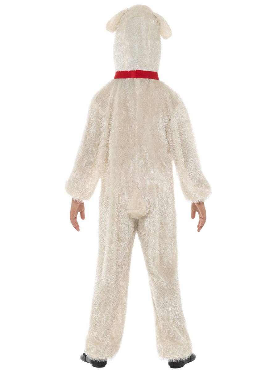 Kid's Lamb Animal Costume Onesie with Hood Back image