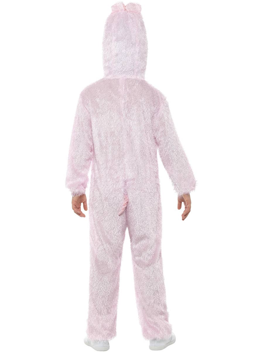 Kid's Pink Pig Farm Animal Onesie Book Week Costume Back Image