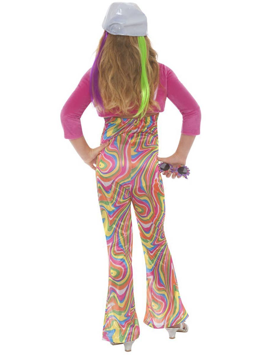 Girl's Retro Pop Star Costume Back View