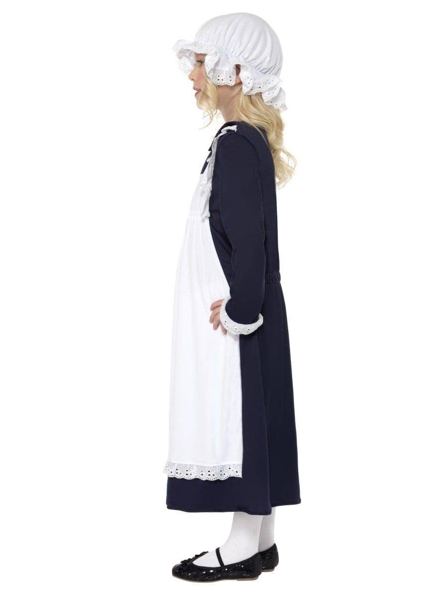 Poor Victorian Girl's Maid Costume Side View