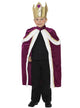 Boy's Royal King Medieval Burgundy Costume Front Image