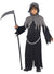 Teen Boy's Grim Reaper Black and Grey Halloween Costume - Front View