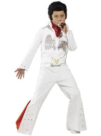 Boy's Elvis Presley Rock Singer Celebrity Fancy Dress Costume Front