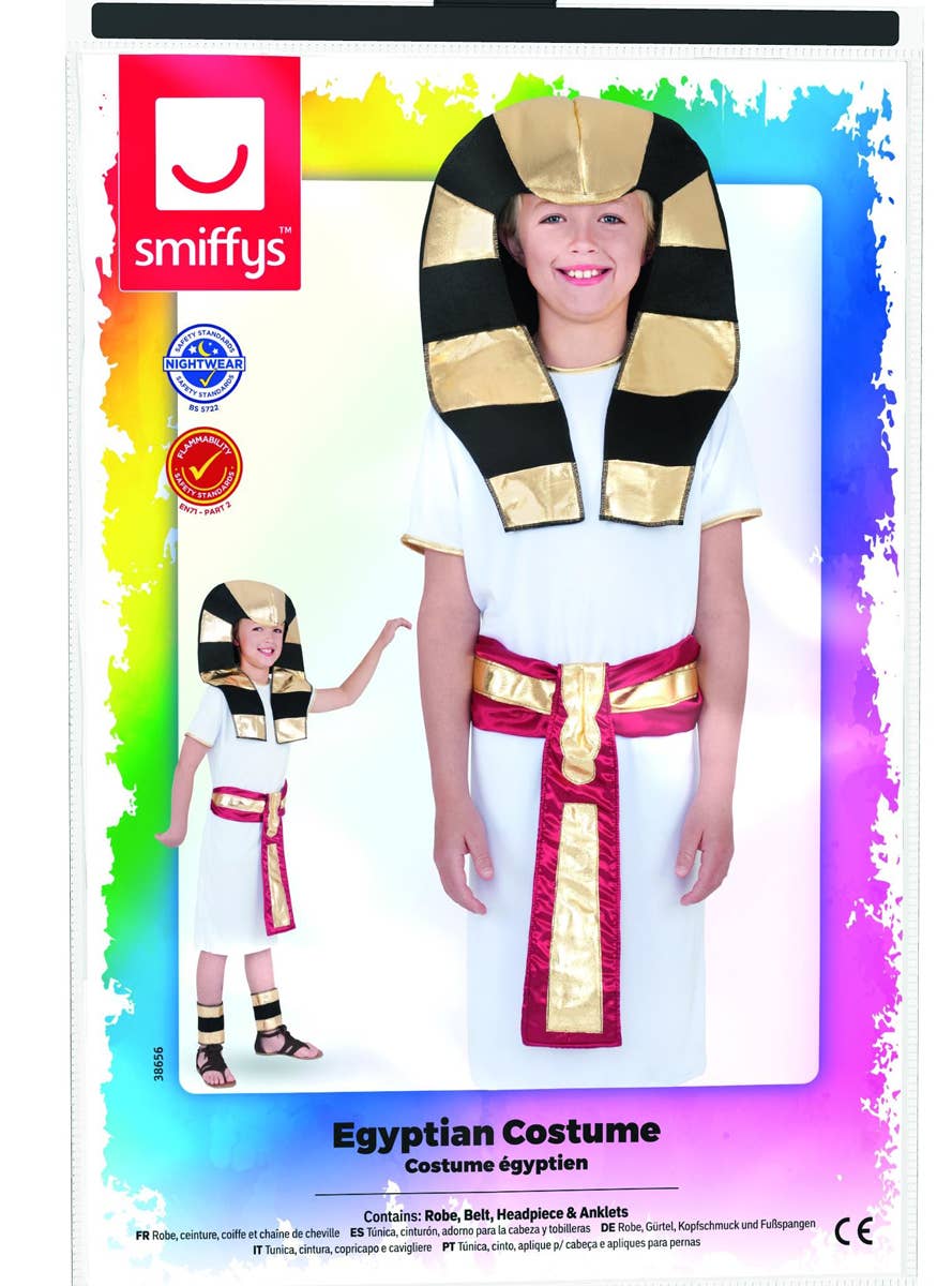 Boy's Pharaoh Egyptian King Book Week Costume Pack Image