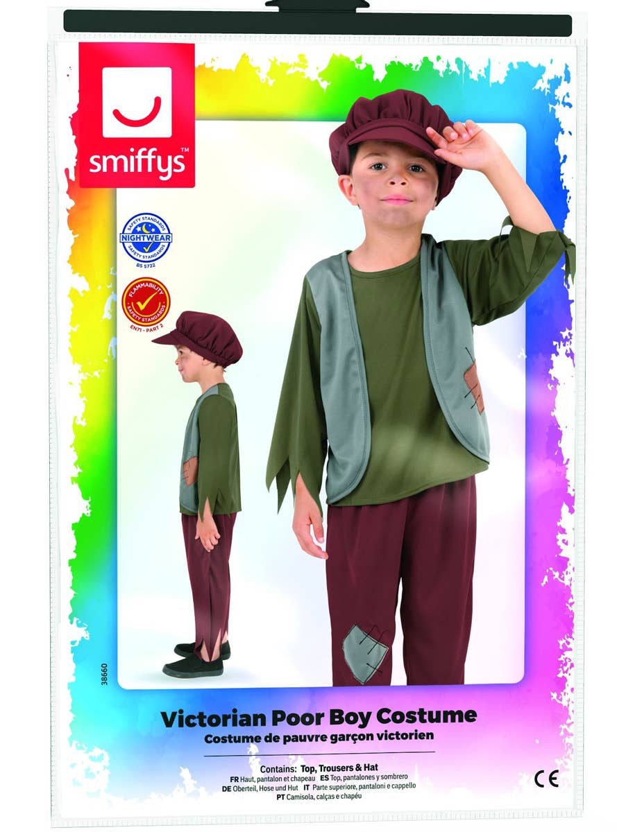 Victorian Peasant Boy's Oliver Twist Book Week Costume Pack Image