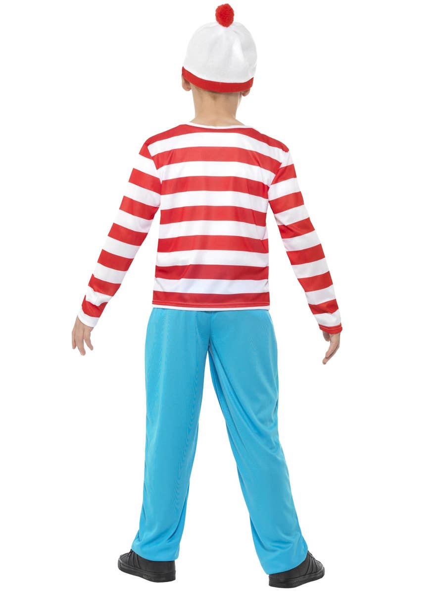 Boy's Where's Wally Costume Back View