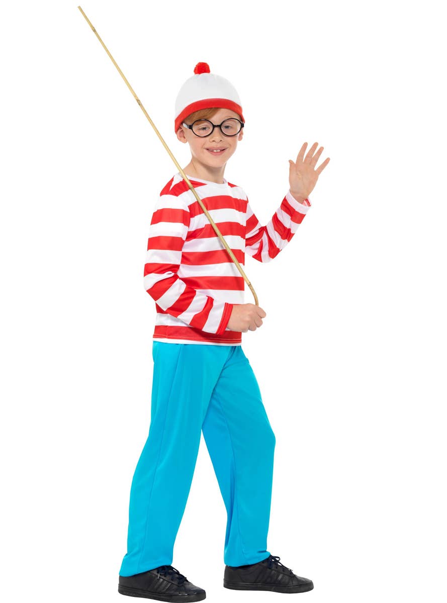 Boy's Where's Wally Costume Side View