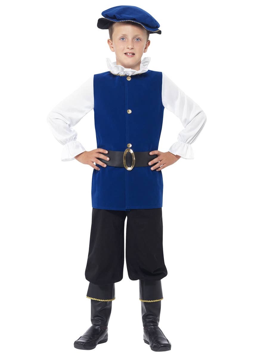 Boy's Tudor English Renaissance Book Week Costume Alternate View