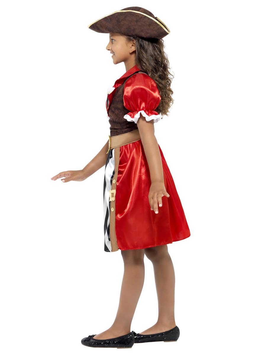 Girl's Pirate Captain Costume Side View