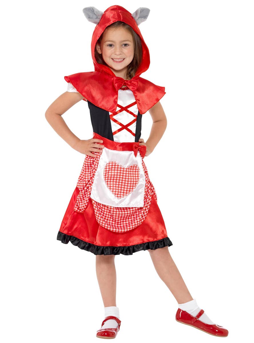 Girl's Red Riding Hood Fairytale Costume Front View