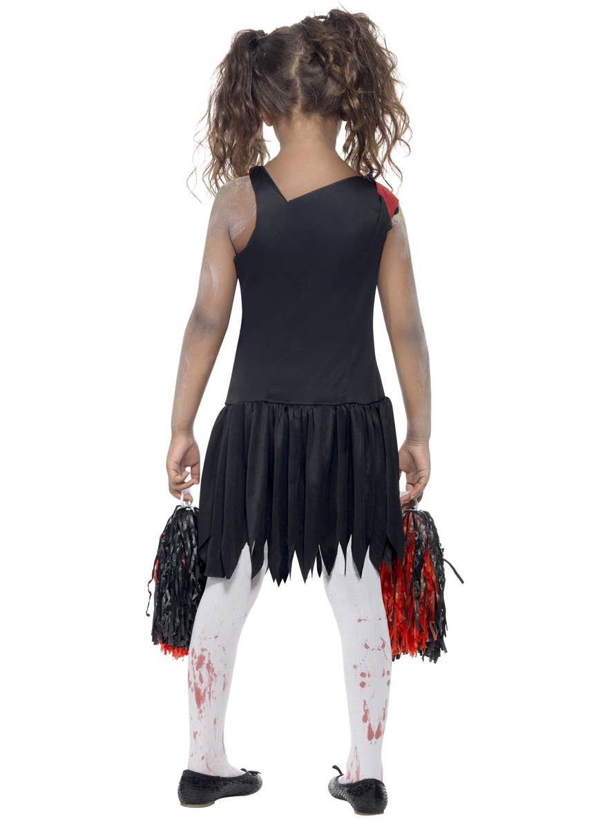 Cheerleader Girl's Zombie Costume Front View
