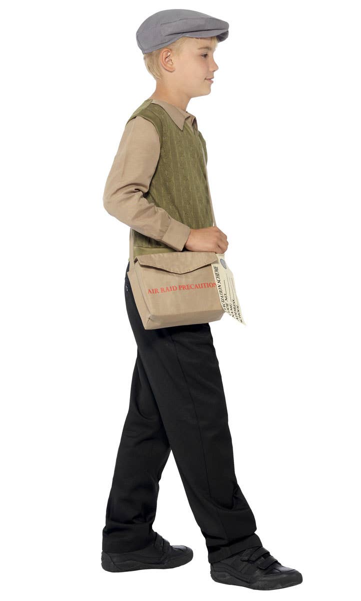 WW2 Evacuee Book Week Costume for Boys - Side View