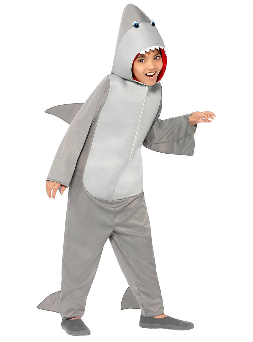 Grey Shark Kid's Costume Onesie Alternative  Image