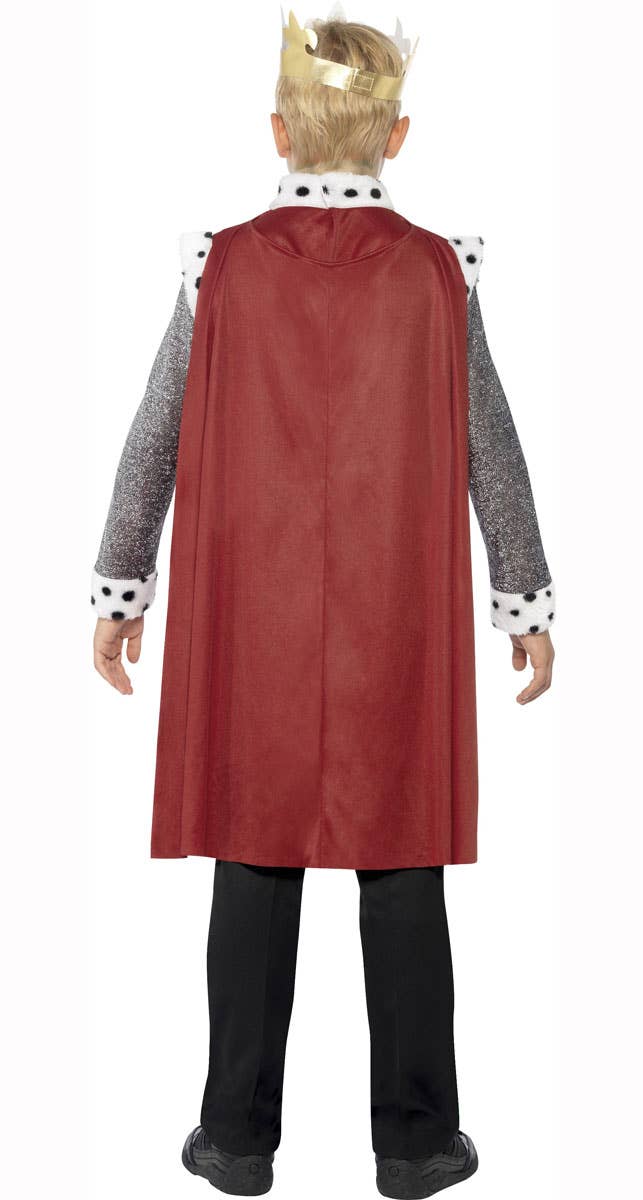 Boy's King Arthur Medieval Book Week Costume Back View