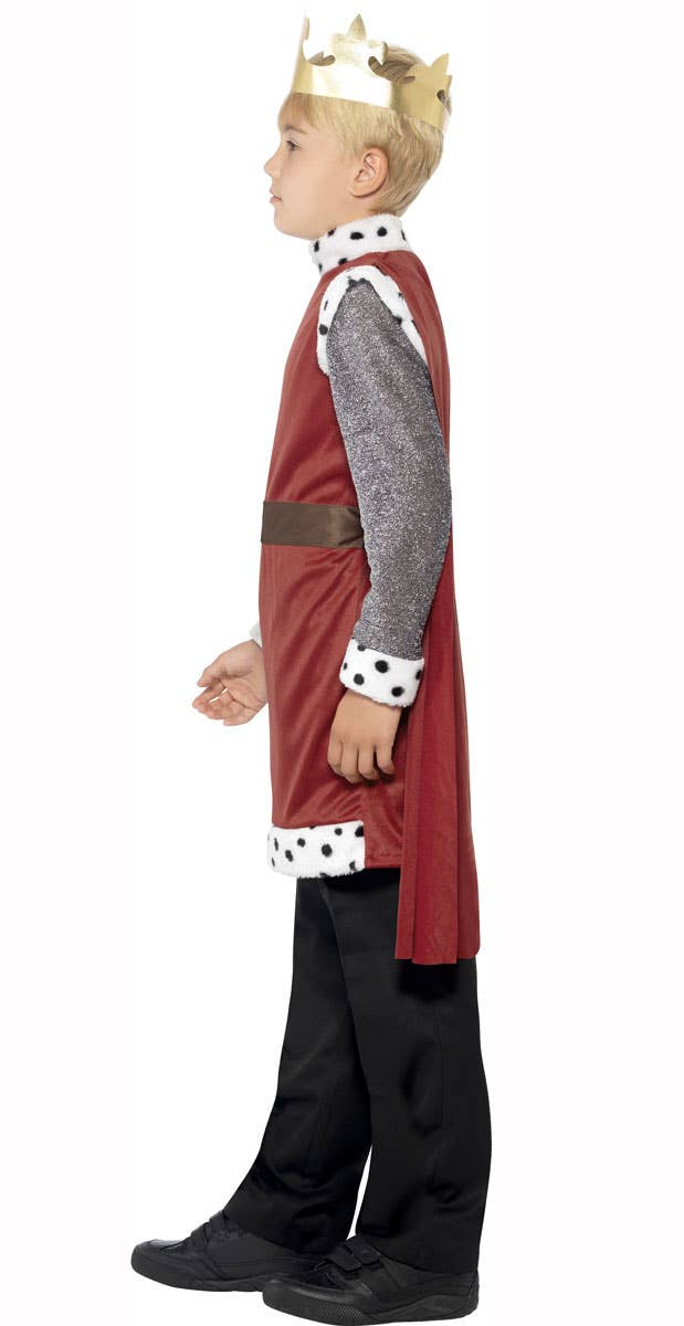 Boy's King Arthur Medieval Book Week Costume Side View