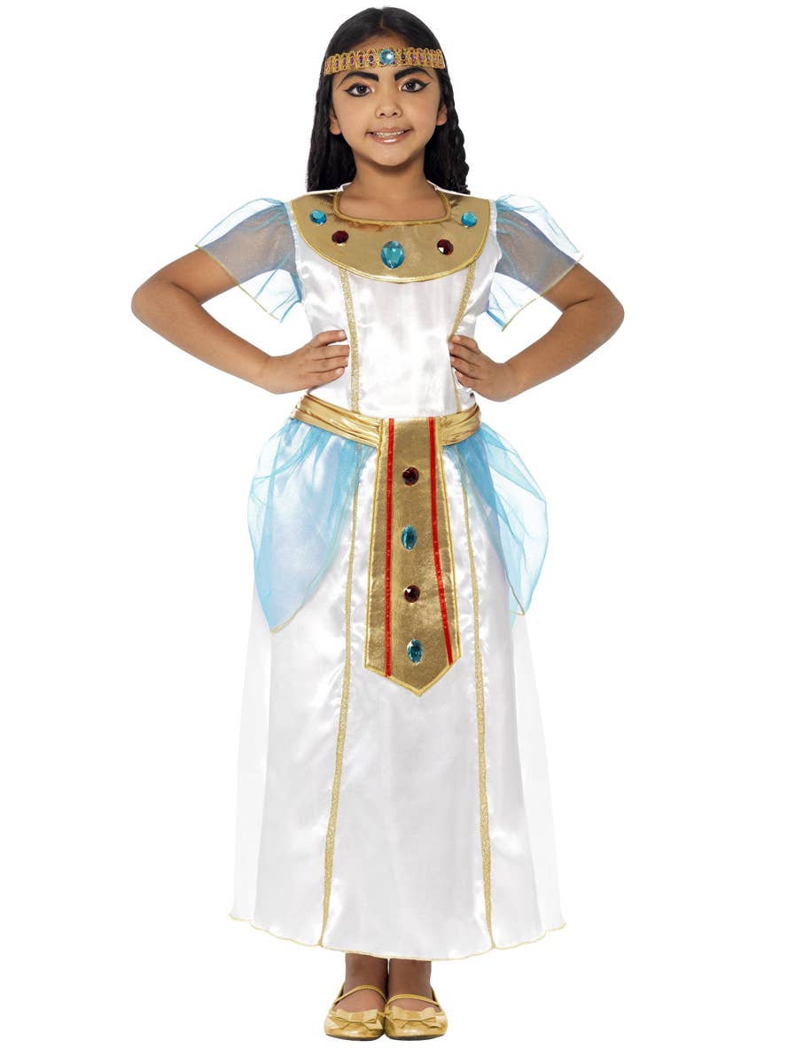 Egyptian Queen Girl's Cleopatra Costume Alternative View