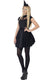 Teen Witch Girl's Black Halloween Fancy Dress Costume Front