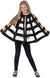 Image of Spider Web Girls Halloween Cape Costume Accessory