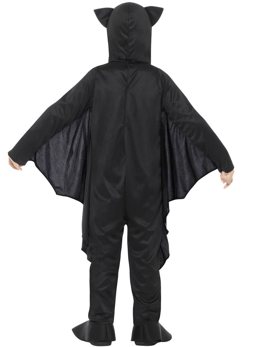 Boys Bat Skeleton Halloween Fancy Dress Costume Back Image