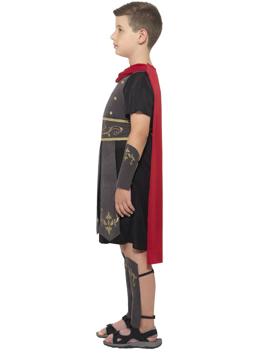 Roman Gladiator Boys Ancient Times Costume - Side Image