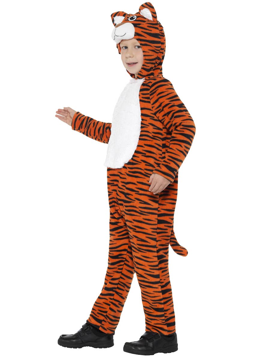 Kid's Tiger Safari Animal Onesie Book Week Costume Side Image