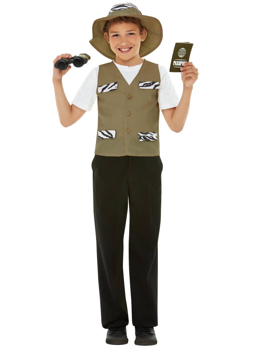 Image of Outback Explorer Boys Safari Costume Kit - Front Image