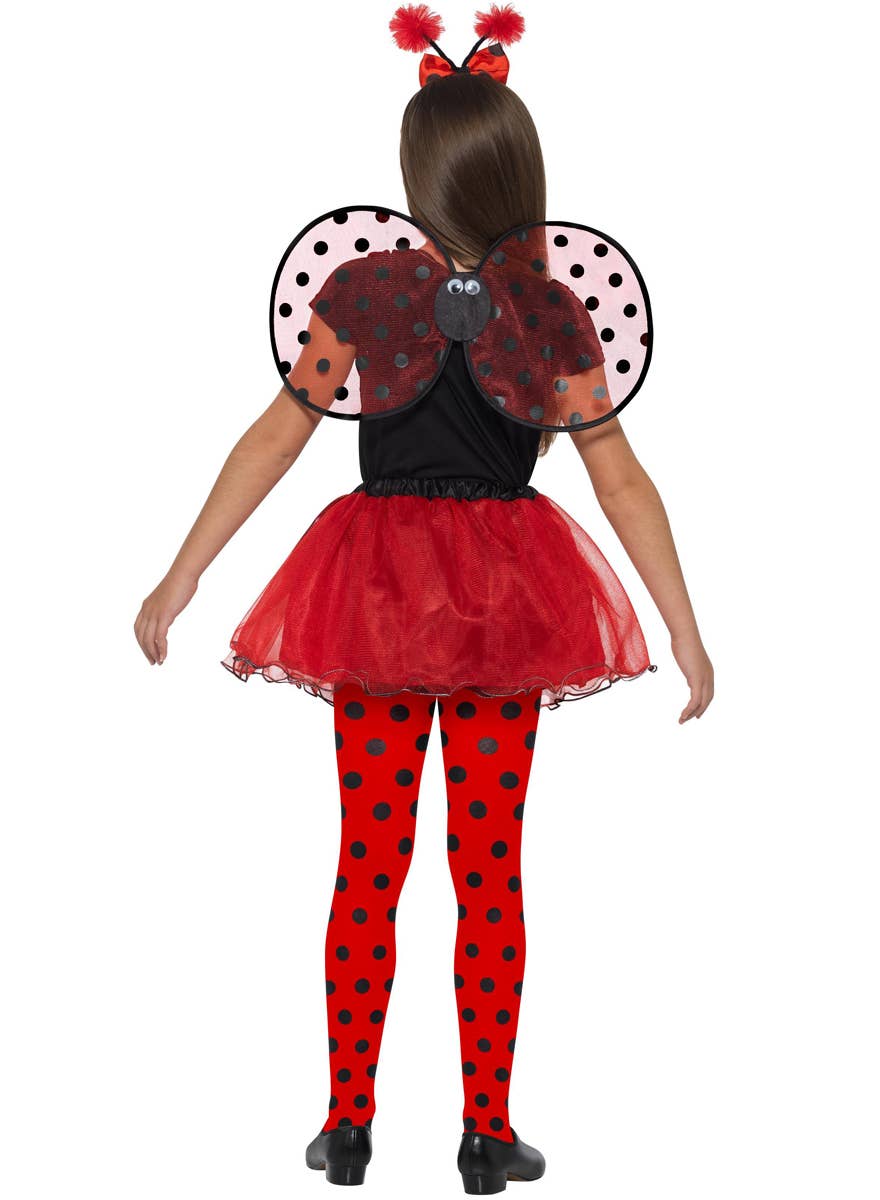 Polka Dot Ladybug Girl's Cute Animal Costume - Back Image