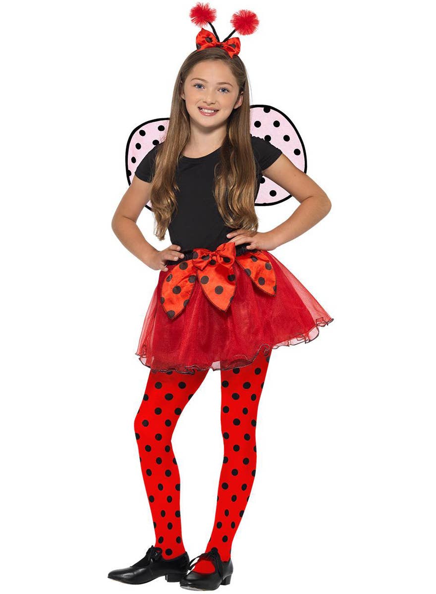 Polka Dot Ladybug Girl's Cute Animal Costume - Front Image