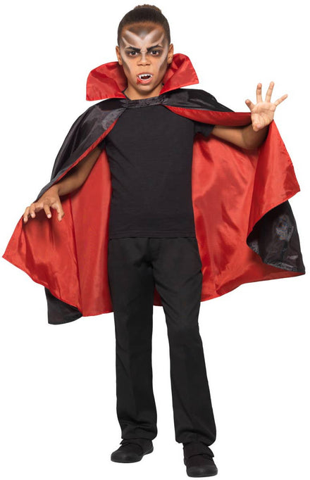 Vampire Reversible Cape For Kids Front Image