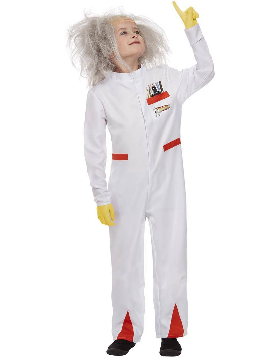 Boys Back To The Future Doc Costume - Front Image