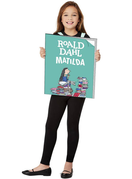 Kids Matilda Roald Dahl Book Cover Costume - Front Image