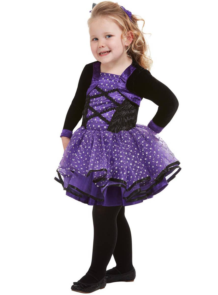 Purple Star Witch Costume for Toddlers - Alternate Image