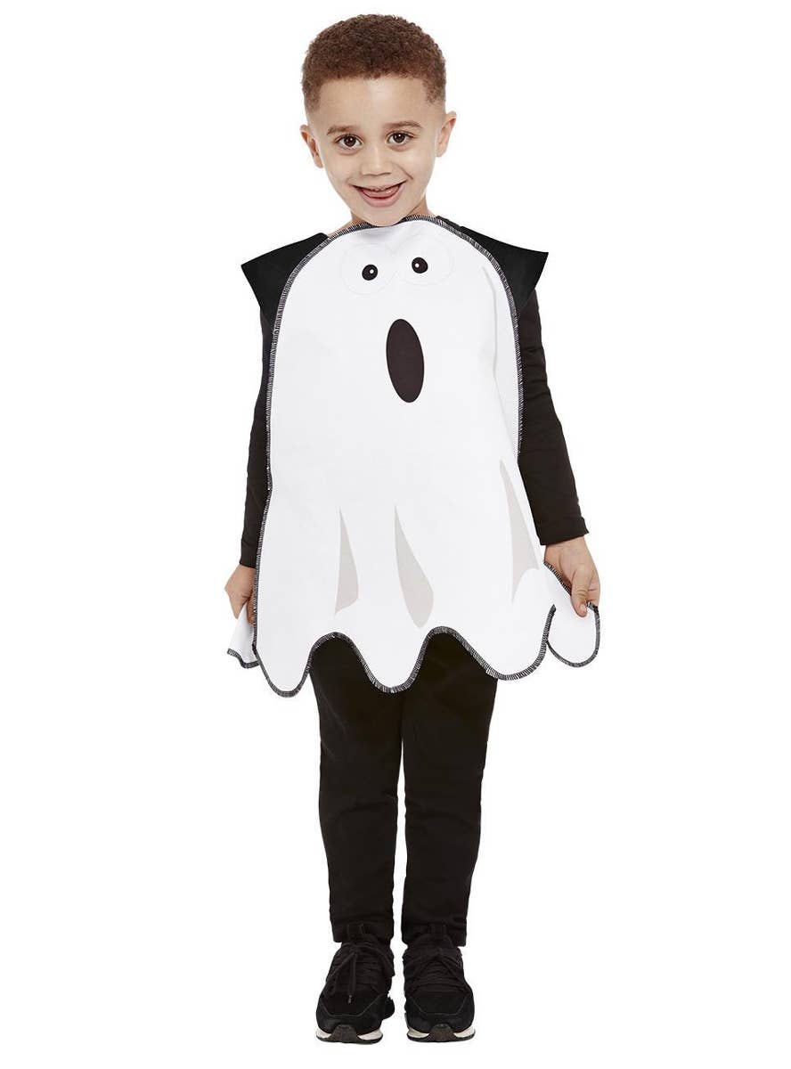 Toddler White Ghost Halloween Costume - Alternate Image