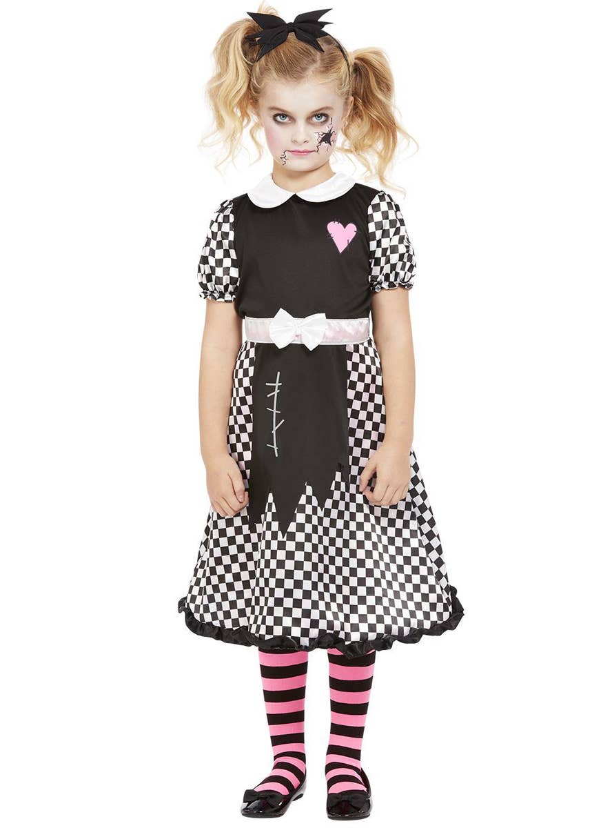 Broken Doll Little Girls Halloween Costume - Main Image