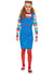 Chucky Doll Girls Halloween Fancy Dress Costume - Front Image