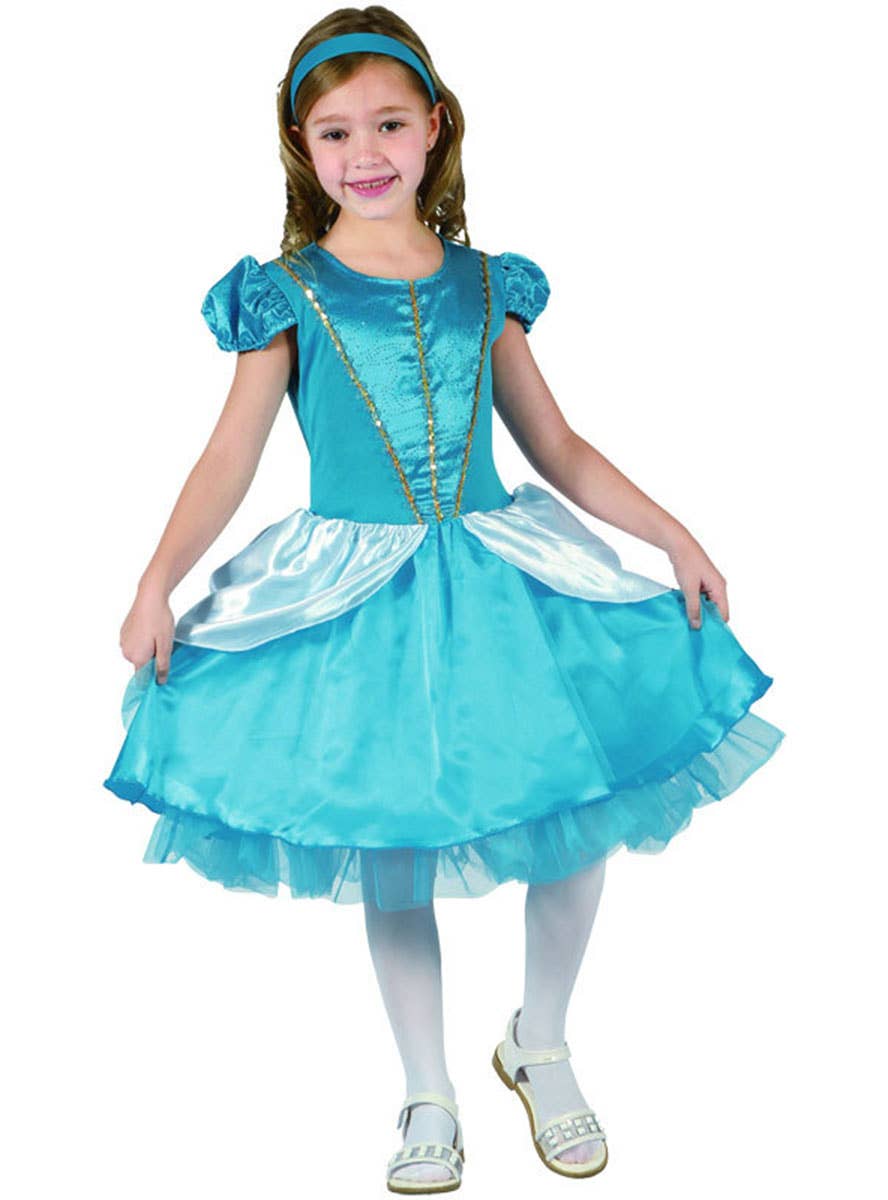 Blue Cinderella Girl's Fairytale Princess Costume