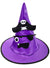 Kids Purple Pirate Witch Costume Hat