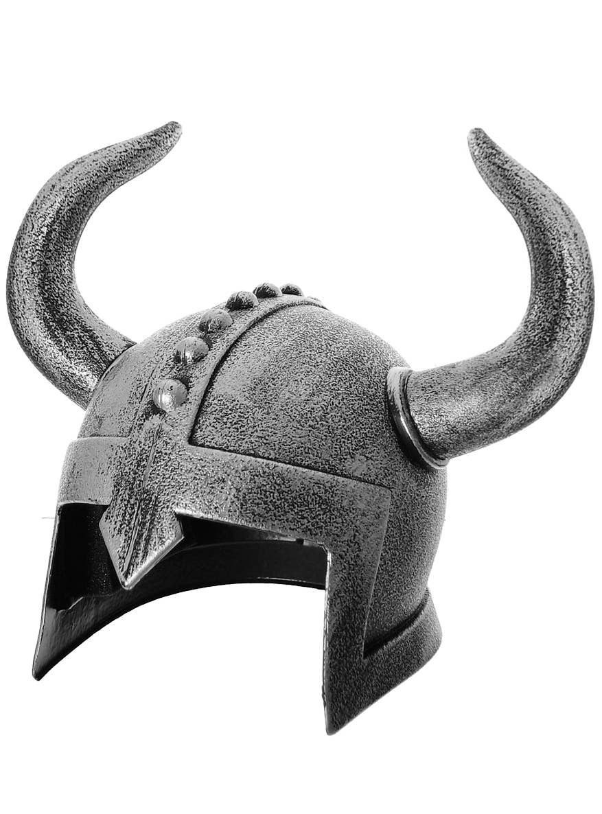 Antique Iron Viking Warrior Costume Helmet with Horns